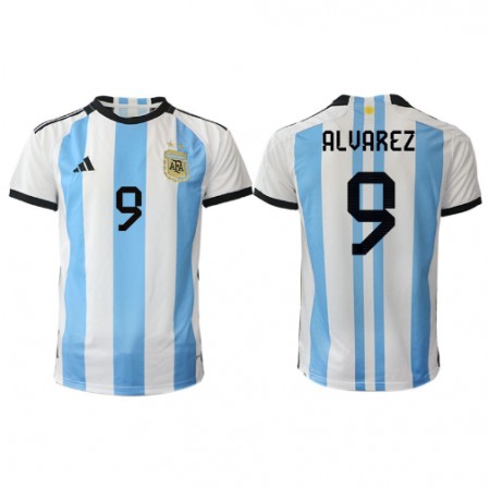 Argentinië Julian Alvarez 9 Thuisshirt WK voetbal 2022 Argentinië Julian Alvarez 9 Thuisshirt WK voetbal 2022